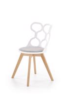 Formázott szék párnával, fehér-szürke - NID D'ABEILLES - Butopêa